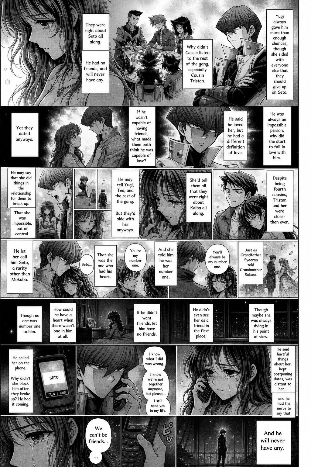 Why Did She Start To Fall In Love With Him He May Say That She Did Things In The Relationship For Them To Break Up That She Was Impossible, But He Had A Different Definition Of Love He Was Always An Impossible Person, What Made Them Both Think He Was Capable Of Love? He Said He Loved Her, And Will Never Have Any Why Didn't Cassie Listen To The Rest Of The Gang AI Image